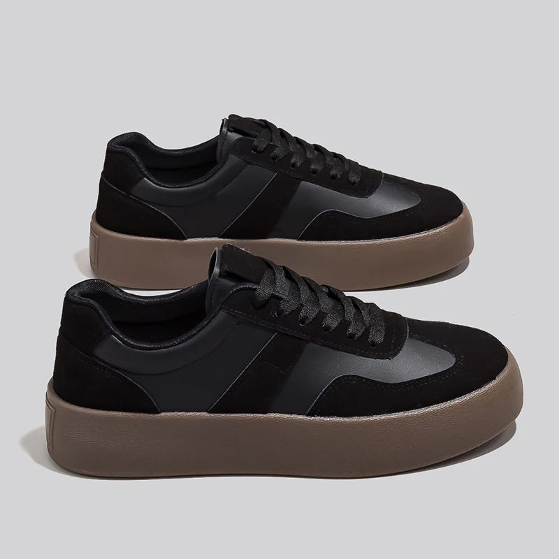 Men's and Women's Fashionable Casual Sports Shoes, Versatile Thick-soled Platform Shoes, White Sneakers, Autumn Training Shoes