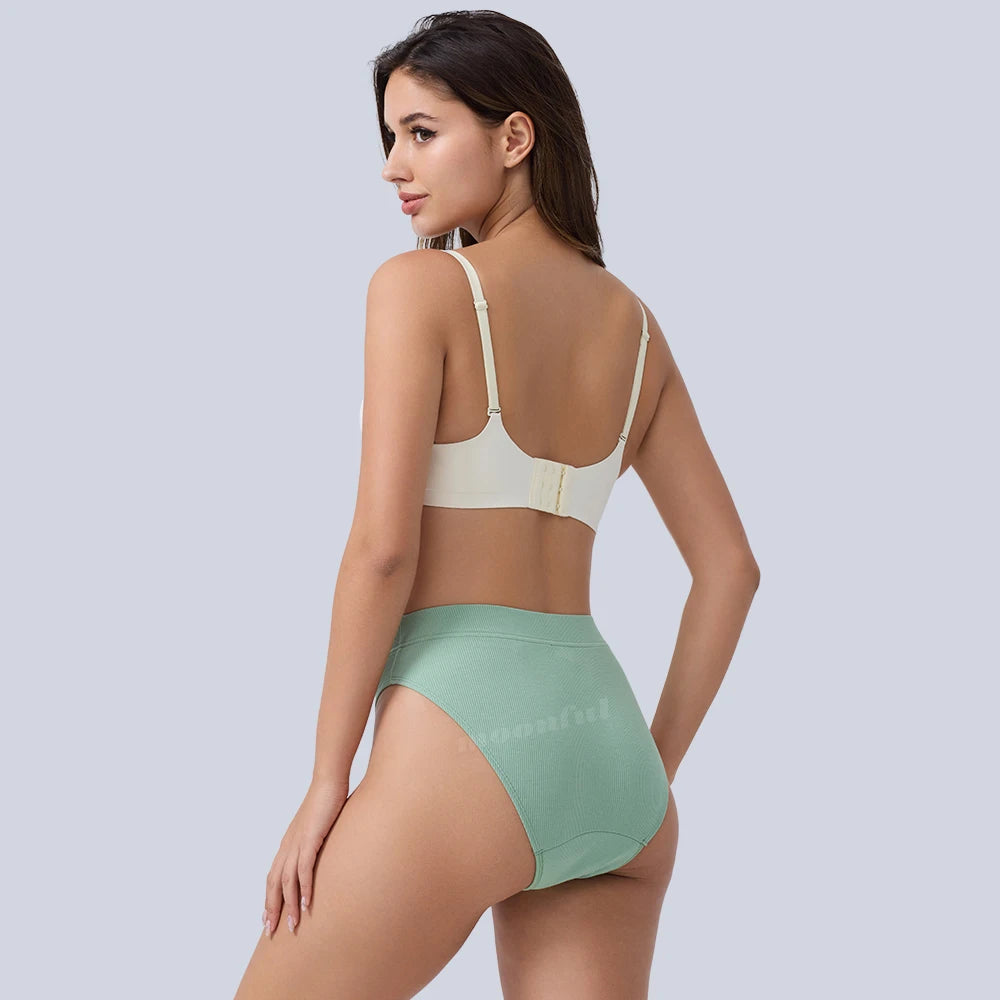 Menstrual Underwear Cotton Menstruation Panties High Waist Menstrual Cycle Absorbent Underwear Women Abundant Flow Underpants