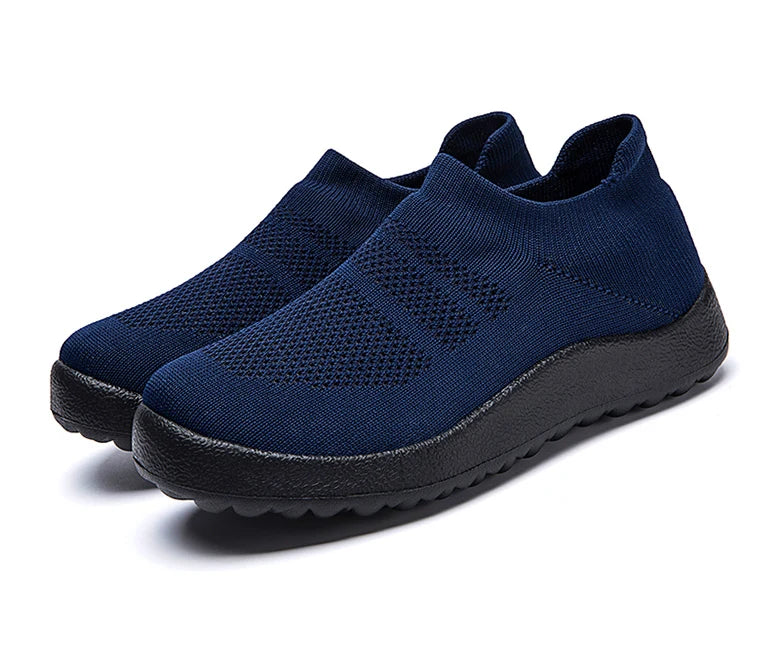 Women's Sports Shoes Mix Color Woman Shoes With Mesh Sneakers Women Casual Zapatillas De Mujer  Slip-on Footwear Tennis Female