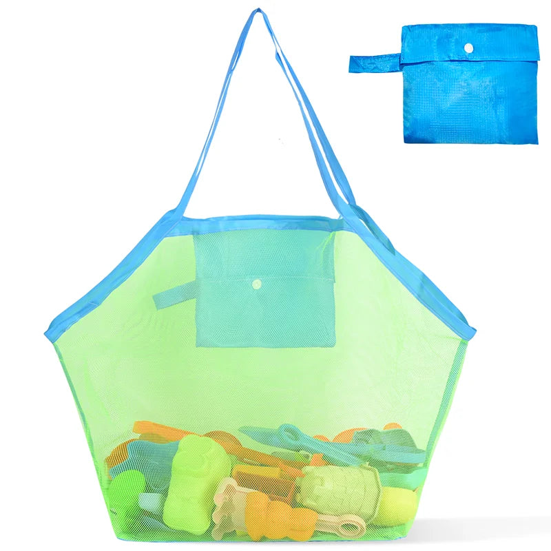 Handbag Beach Shoulder Bag Mesh Shell Bag Beach Essential Bag Beach Toy Handbag