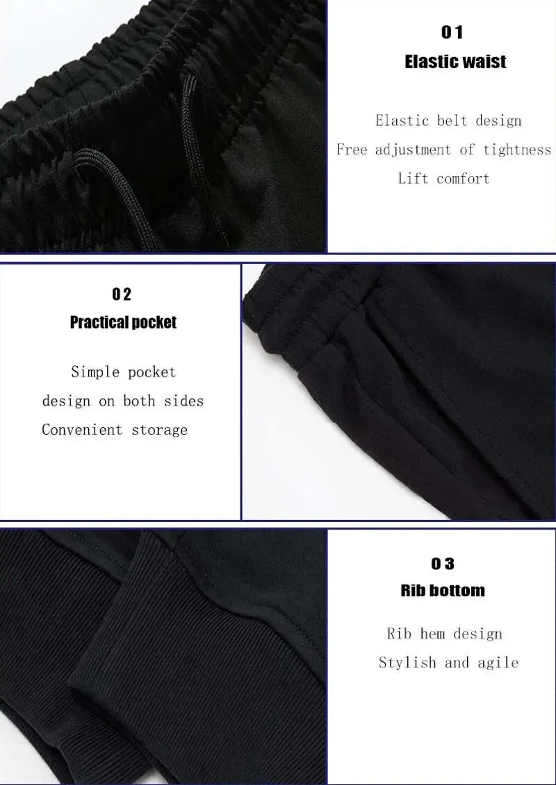 2025 New men barbell printed wool men's pants autumn and winter pants fashion lace-up casual men's sports pants jogging pants