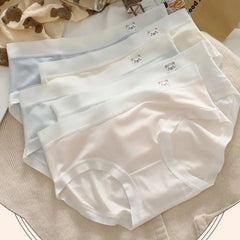 5PCS Fashion Cute Panties for Women Cotton Crotch Female Lingerie Seamless Briefs Underwear Bear Underpants Girls