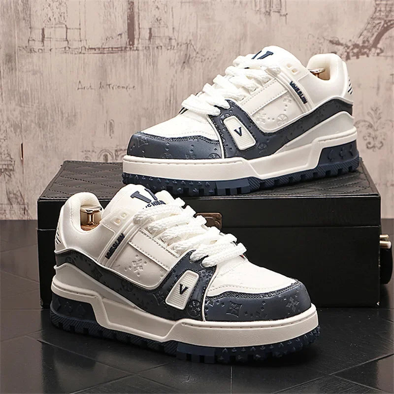 Designer Wedding Party Men Shoes Autumn Fashion Casual Sneakers Man Thick Bottom Walking Office Leisure Loafers Shoes for Men