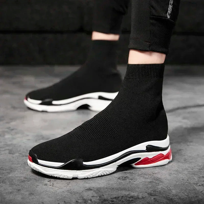 Shoes for Men Sneakers Men All Brands Tennis Loafers Shoes Tide Women Elastic Socks Shoes Fashion Casual Shoes Large 2024 Autumn