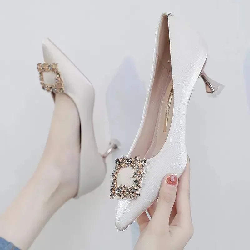 sapatos femininas women cute light purple spring & summer comfort stiletto heel shoes lady sexy elegant black footwear a427