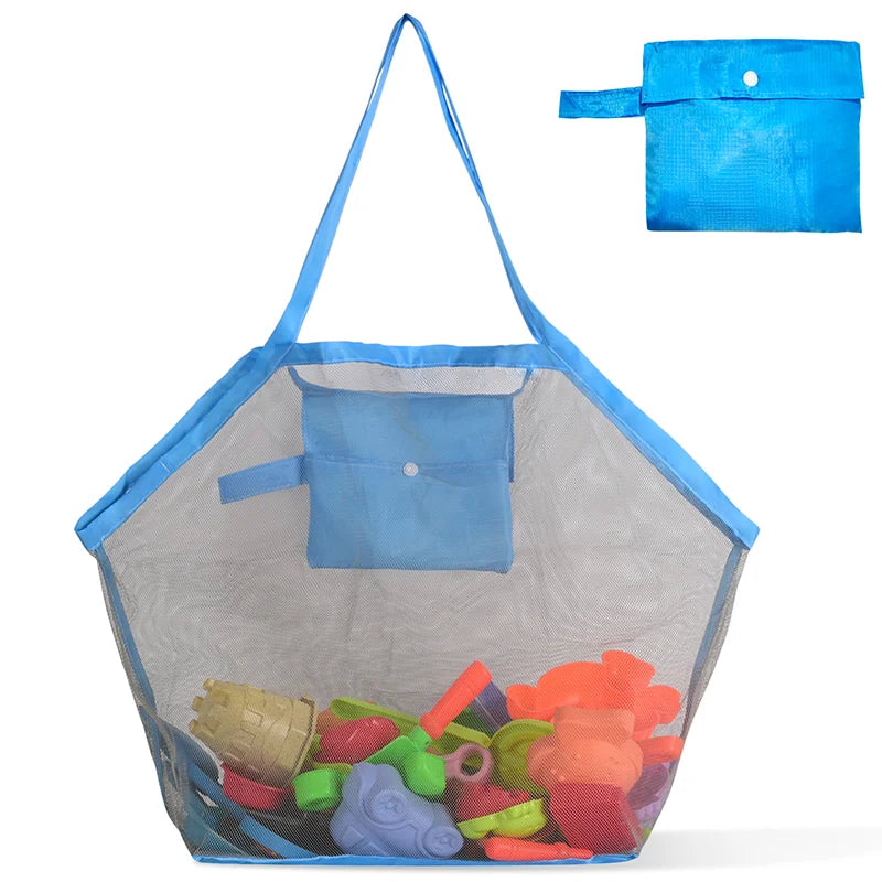Handbag Beach Shoulder Bag Mesh Shell Bag Beach Essential Bag Beach Toy Handbag