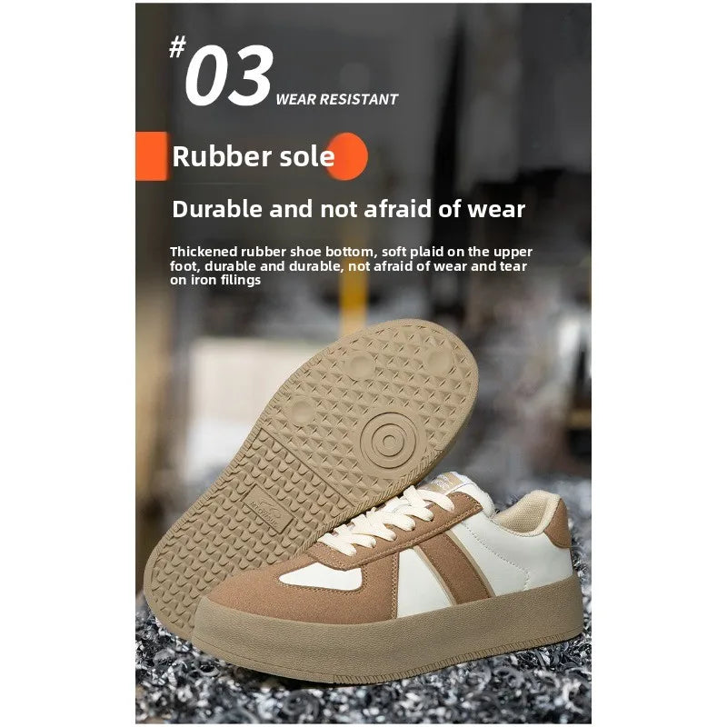 New Women's Safety Shoes with Steel Toe  Anti Smashing and Anti Piercing  Lightweight and Soft Sole  Fashionable and Breathable