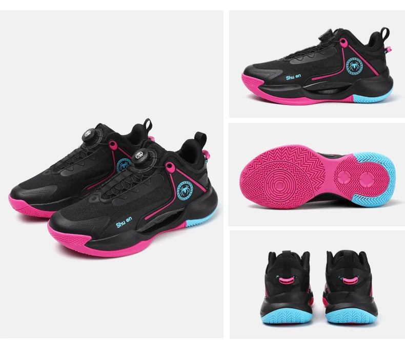 2025 Men'S And Women'S Basketball Shoes Lightweight Breathable Shock-Absorbing Anti Slip Daily Training Sports Shoes 36-45