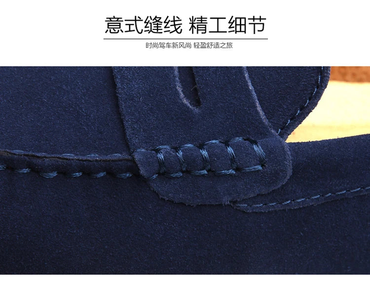 38-50 Shoes Men Casual Shoes Fashion Men Shoes Genuine Leather Men Loafers Moccasins Slip on Men Flats Male Driving Shoes