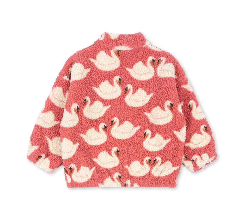 Kids 25 Autumn Winter New Children's Clothing Ks Kitten Bow Swan Beetle Lamb Fur Coat Kids Jackets for Girls