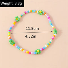 Bohemian Colorful Handmade Beads Anklets for Women Summer Beach Ankle Bracelet Foot Leg Chain Female Girls Jewelry Accessories