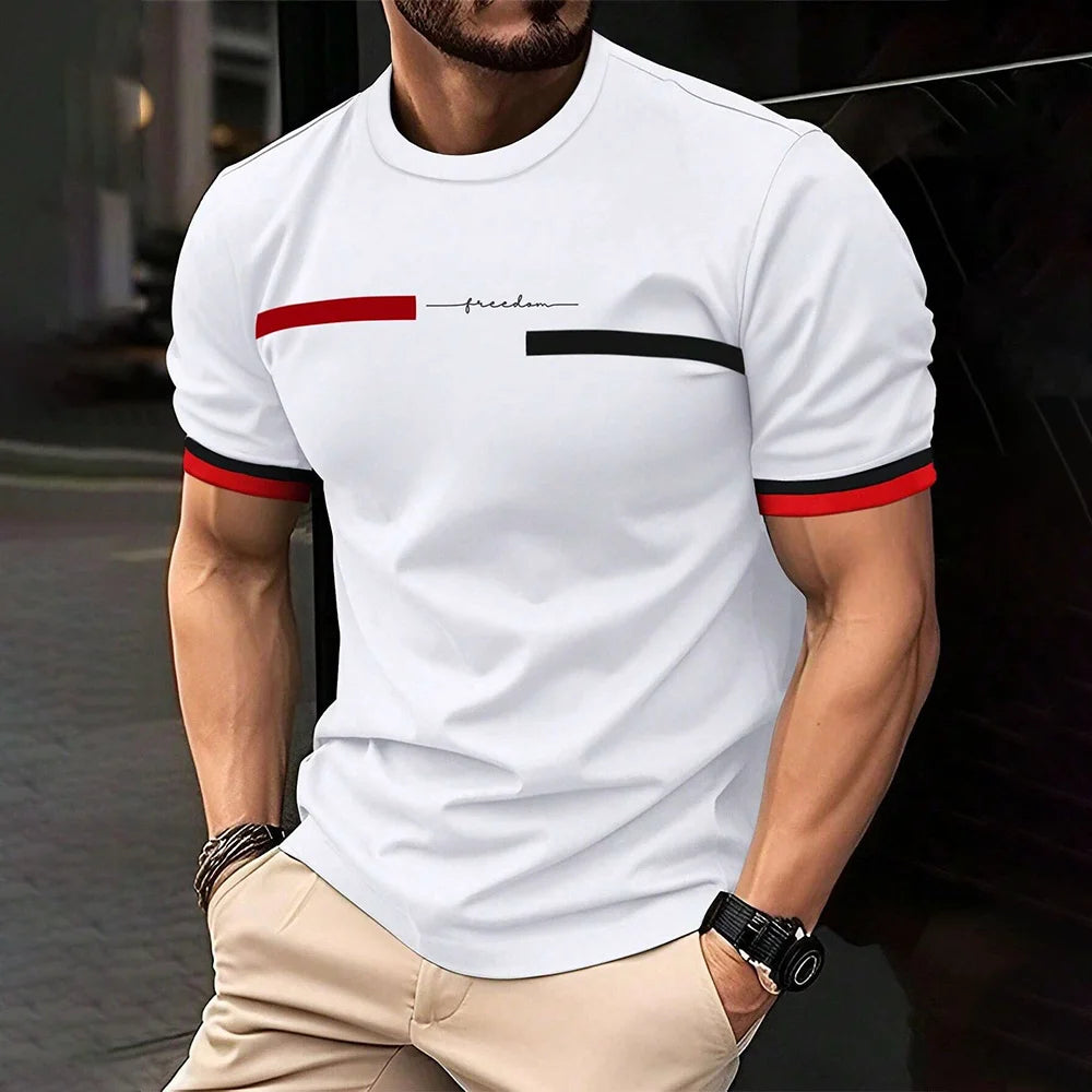 Man T Shirt Casual Oversized Sports Loose Plus Milano Print Clothing Comfortable Shopping Round Neck Short Sleeved T-Shirt Top