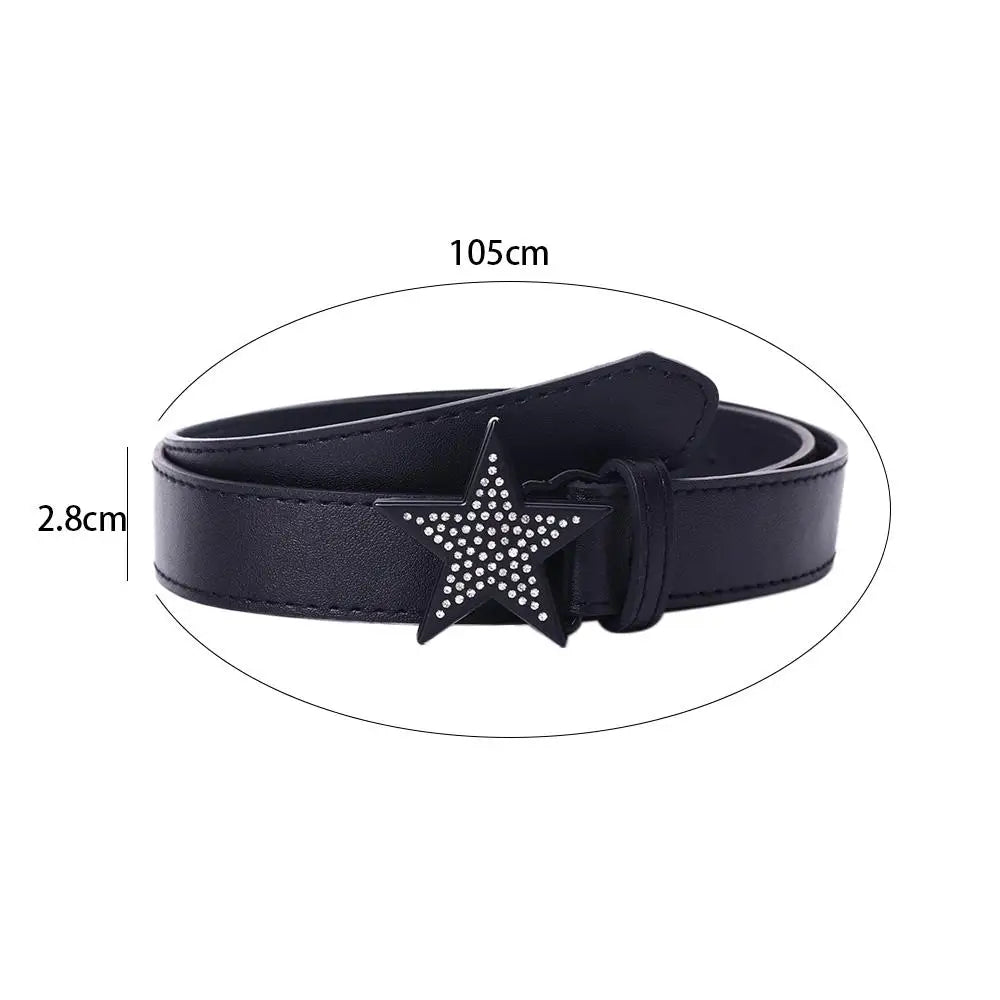 Accessories Width Waist Belt Retro Y2k Waist Strap Corset Belt Adjustable Waistband Women Waist Belt Star Buckle Belt