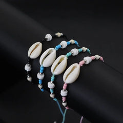 Bohemian Adjustable Handmade Bracelet With Ocean Shell For Women Beach Surfing Leisure Accessories Available In Multiple Colors