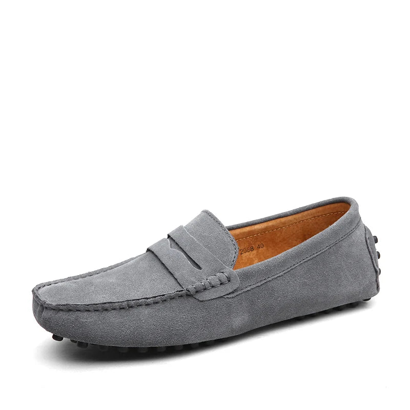 38-50 Shoes Men Casual Shoes Fashion Men Shoes Genuine Leather Men Loafers Moccasins Slip on Men Flats Male Driving Shoes