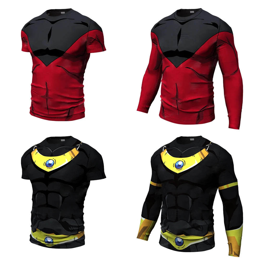 New Cosplay Printed Clothing Fitness Running T shirt Men O-Neck Cartoon Bodybuilding Sport Shirts Tops Gym Men T shirt
