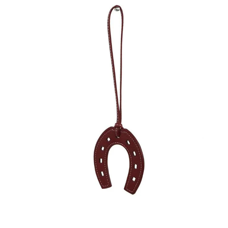 Fashion Designer  PU Faux Leather Shoe Boot Horseshoe Keychain Pendant For Women Ladies  Bag Charm Accessories Ornament Gifts