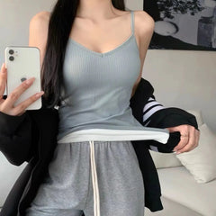 נשים חורף חם תחתונים מוצק צבע תרמי מזדמן Nightwear סקסי גמישות נשית דקה קטיפה חולצת טריקו ללא שרוולים חולצות