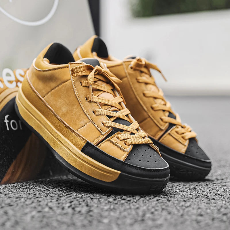 Men's shoes - Spring/Autumn light and fresh street sports casual shoes that are versatile and retro trendy.