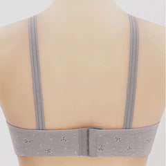 Women'S Underwear Traditional Style Thin Cup No Wire Sexy Printed Pure Cotton Soft Cotton Bra Close-Fitting Loose Accessories