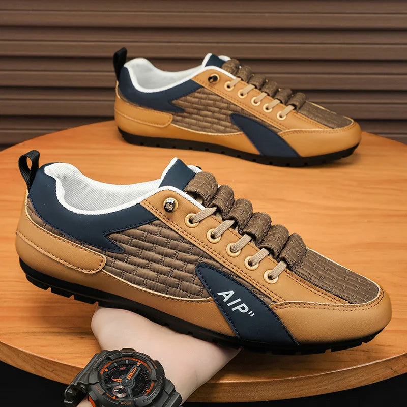 New men's shoes, summer men's fashion casual sneakers, trendy shoes, kick-off drives, soft-soled beanie shoes tenis masculino