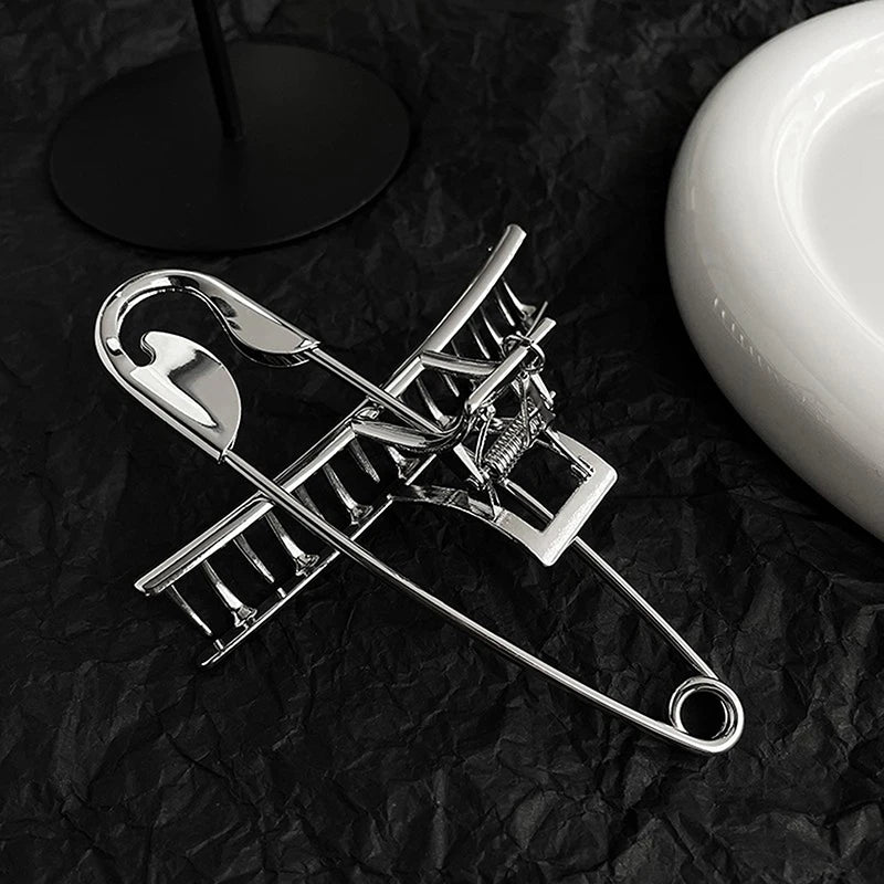 1PC Women Cool Hair Accessories Simple Trendy Pin Hair Claw Fashion Elegant Hair Clip Hairpins High-end Light Luxury Shark Clips