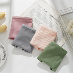 Gestreifte Damenunterwäsche aus Baumwolle, atmungsaktive und weiche Slips für Sport und Yoga, bequeme Alltagsunterwäsche, schlichtes Dessous-Geschenk für Damen