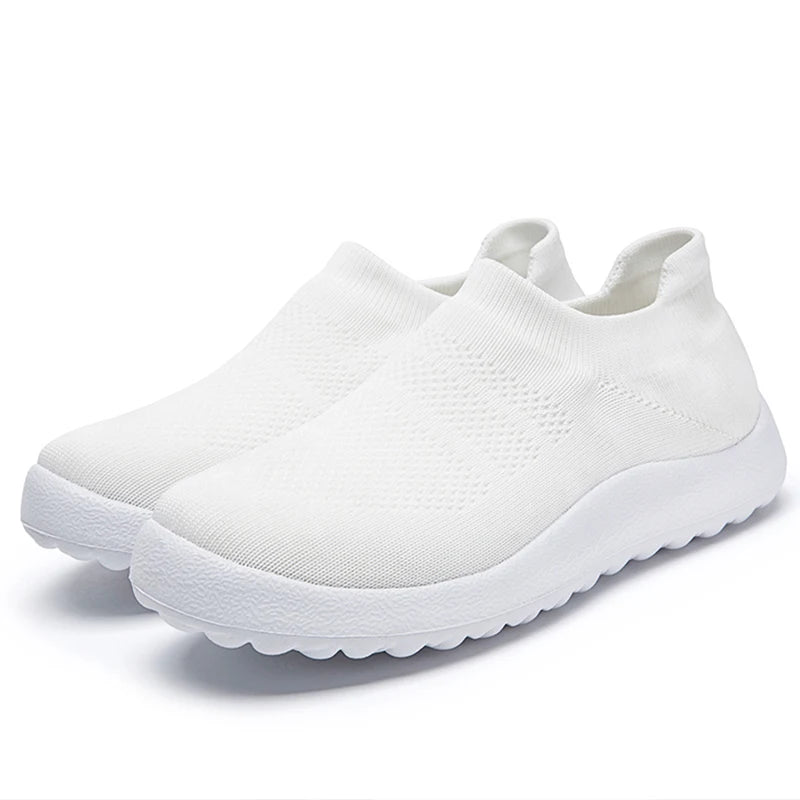 Women's Sports Shoes Mix Color Woman Shoes With Mesh Sneakers Women Casual Zapatillas De Mujer  Slip-on Footwear Tennis Female