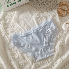 Damen-Höschen mit niedrigem Bund, sexy Dessous, Spitzen-Slips, schnelltrocknend, nahtlose Damenunterwäsche, einfarbige Unterhosen