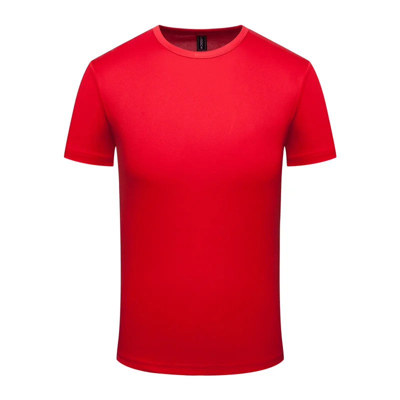 2023 Men's And Women's Quick Drying Round Neck T-shirt Customized Printed Embroidery Logo Sports Fitness Short Sleeve 10 Colors