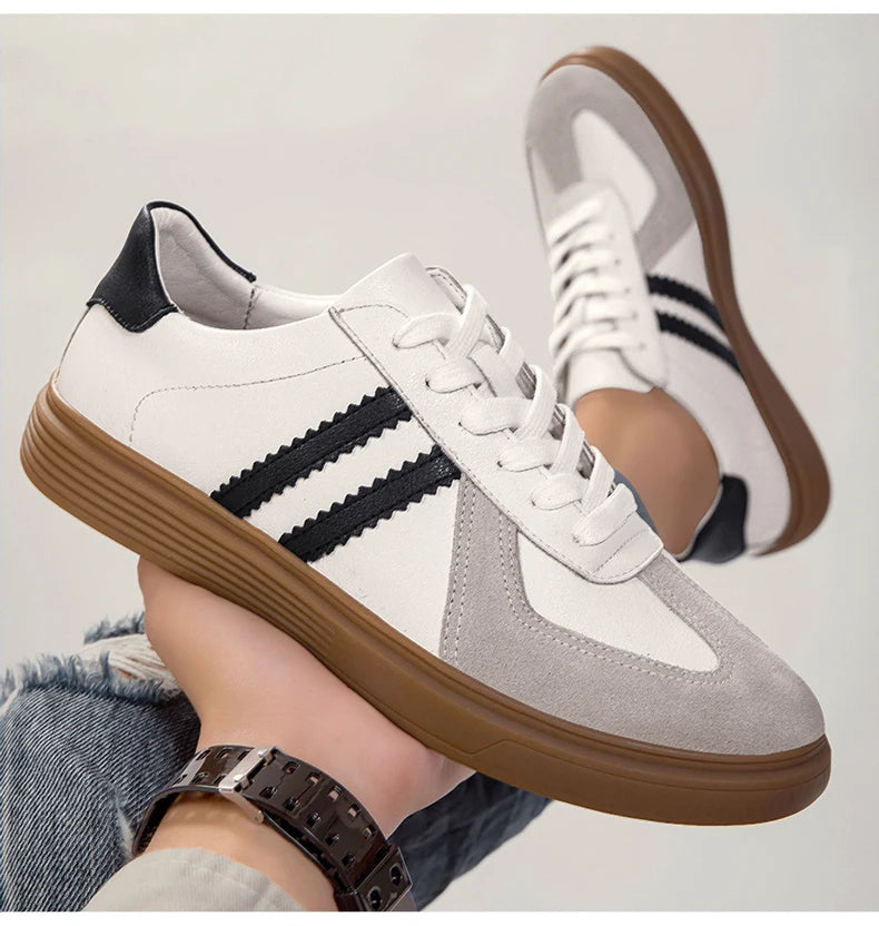 Shoes Men 2025 Trend Casual Sneakers Comfortable Lace Up Flats Tennis Shoe Breathable Walking Jogging Shoe