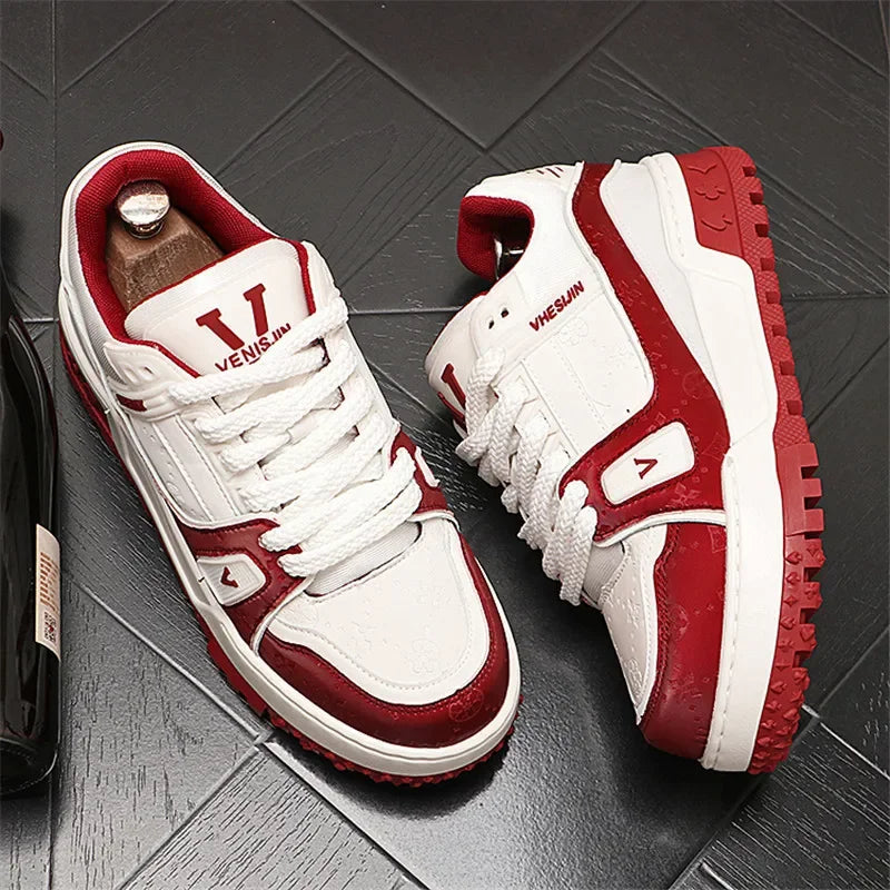 Designer Wedding Party Men Shoes Autumn Fashion Casual Sneakers Man Thick Bottom Walking Office Leisure Loafers Shoes for Men