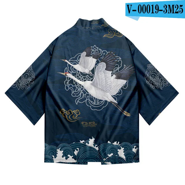 3 to 14 years kids kimono + shorts Japanese costume boys girls fashion kimono haori cardigan Jacket children beach wear cloak