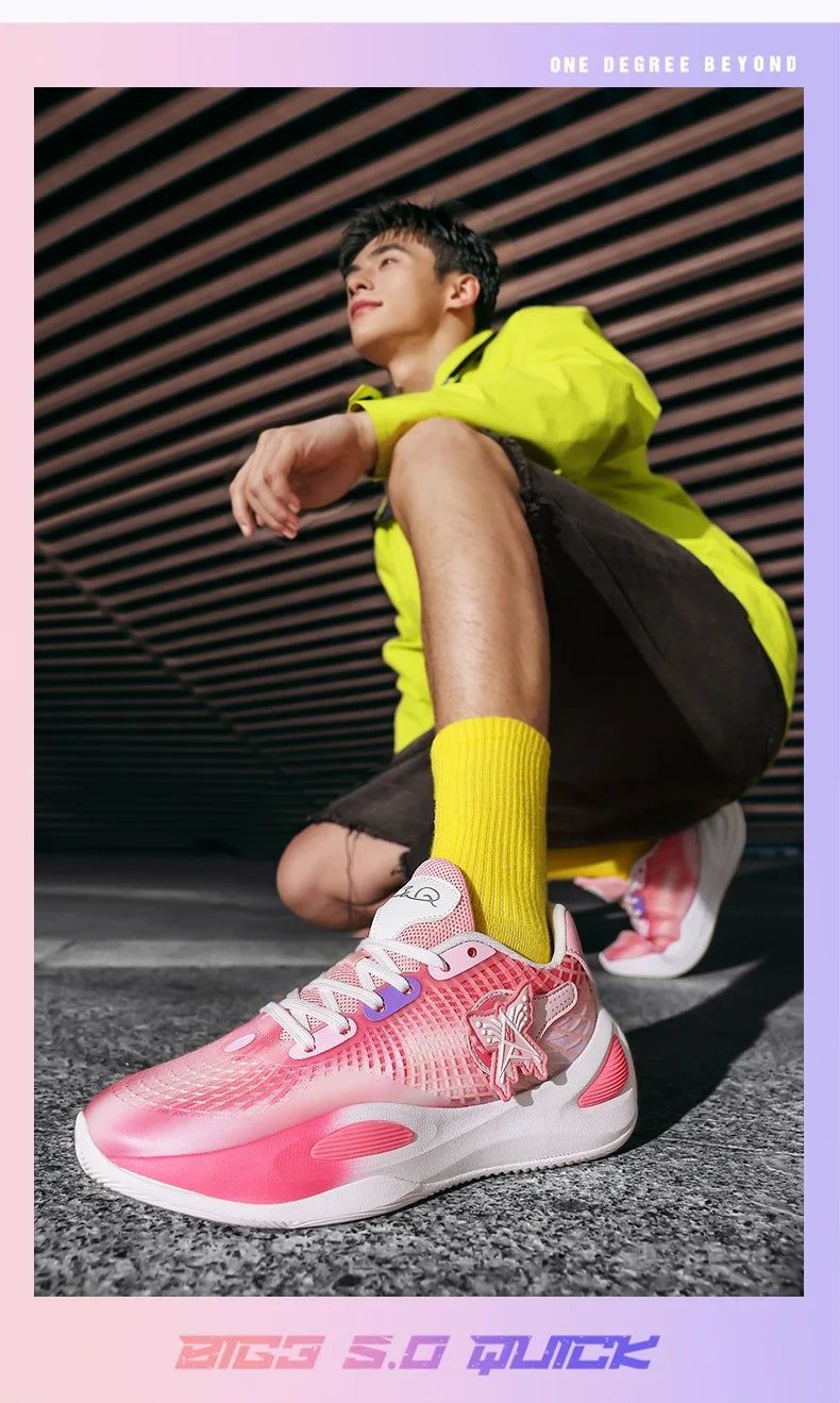 Basketball Shoes for Men and Women in Summer Mesh Breathable Lightweight Soft Sole Low-Top Shock-Absorbing Anti-Slip Wear-Resist