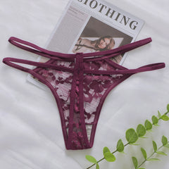 Women's Sexy And Fun Hollow Lace Underwear Easy to Wash And Dry, Traceless Antibacterial Underwear C830