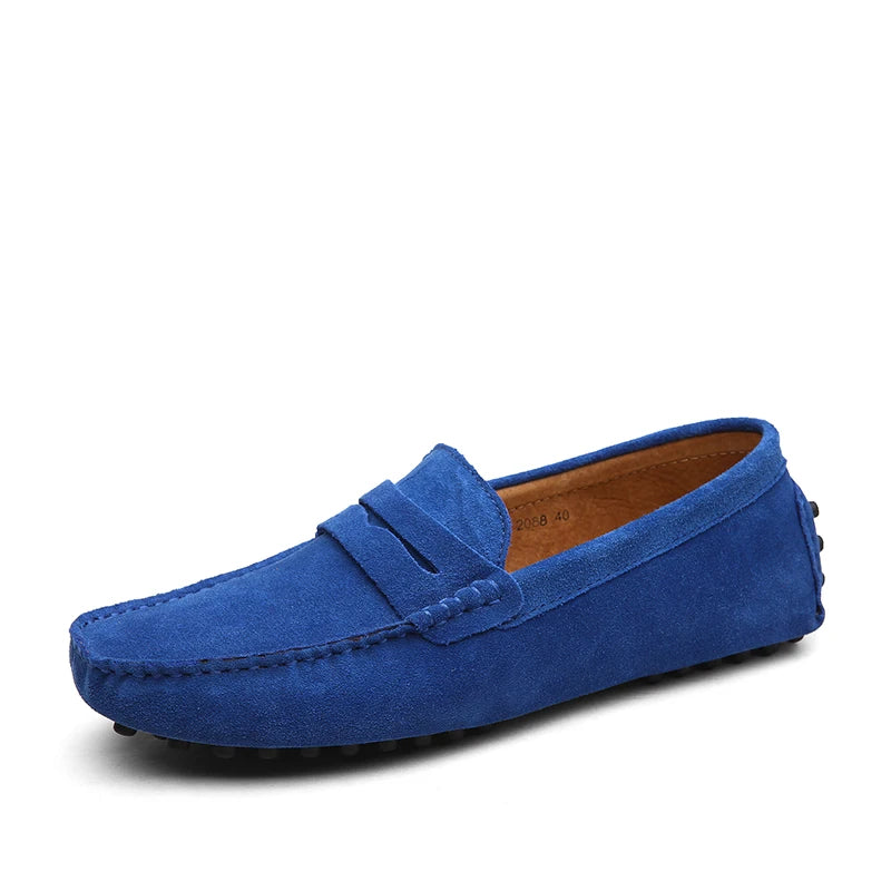 38-50 Shoes Men Casual Shoes Fashion Men Shoes Genuine Leather Men Loafers Moccasins Slip on Men Flats Male Driving Shoes