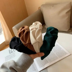 2024 Fashion Hair Accessories Hair Hoop Hair Bands for Women Girls Flower Solid Color Headbands Designer Wide Hairband Headwear