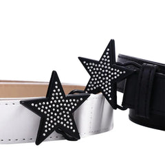 Accessories Width Waist Belt Retro Y2k Waist Strap Corset Belt Adjustable Waistband Women Waist Belt Star Buckle Belt