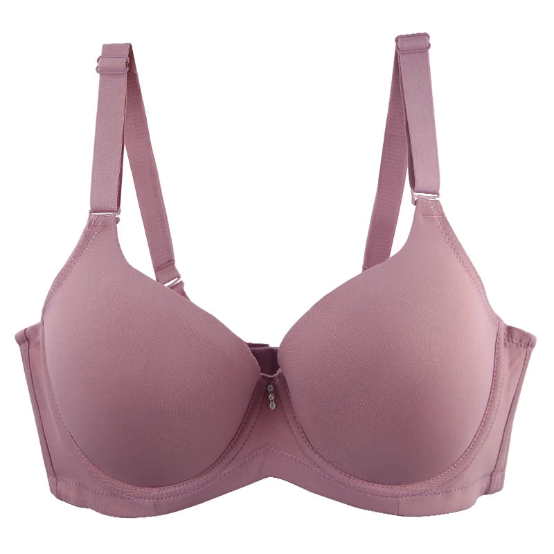 2023 New Sexy Large Size Underwear Comfortable Thin Mold Full Cup Bras For Women DE Cup Female Solid Lingerie