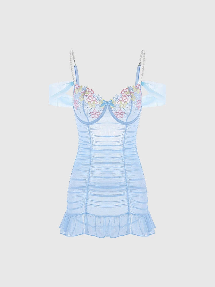 Lingerie Tops for Women Lace Women's Sheer Mesh Deep V Neck Transparent Sleepwear Nightgown Sheer Bodysuit for Women Lingerie