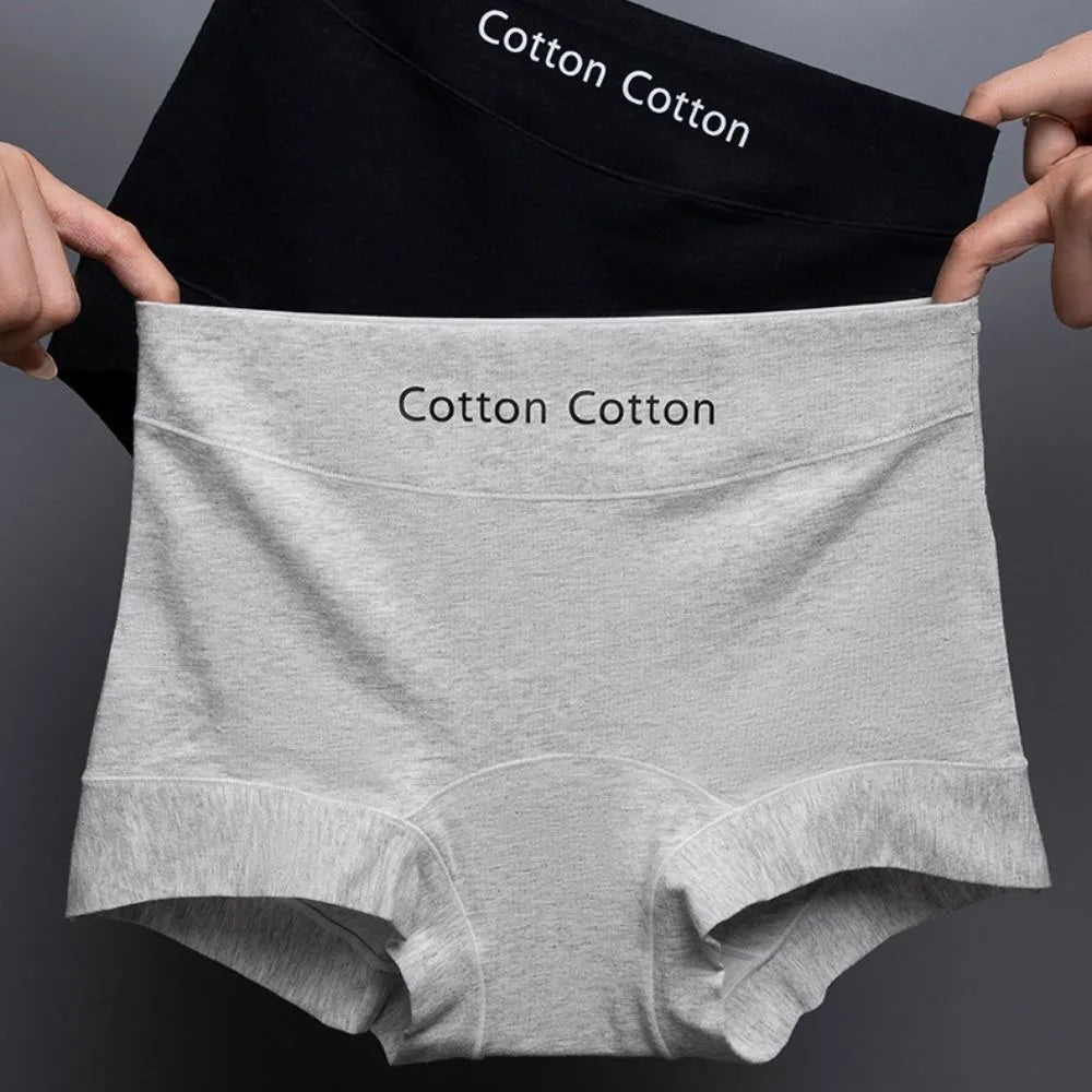 3Pcs Fashion Comfortable Simple Briefs Mid Waist Cotton Crotch Seamless Underwear Panties Underwear for Women Girl