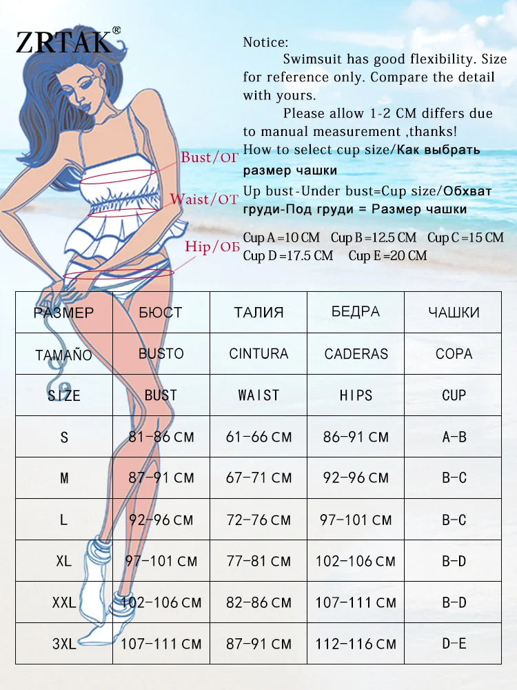ZRTAK Solid Bikini Sexy Swimwear Women Swimsuit With Ties Thongs Bathing Suits Beachwear Brazilian Biquini
