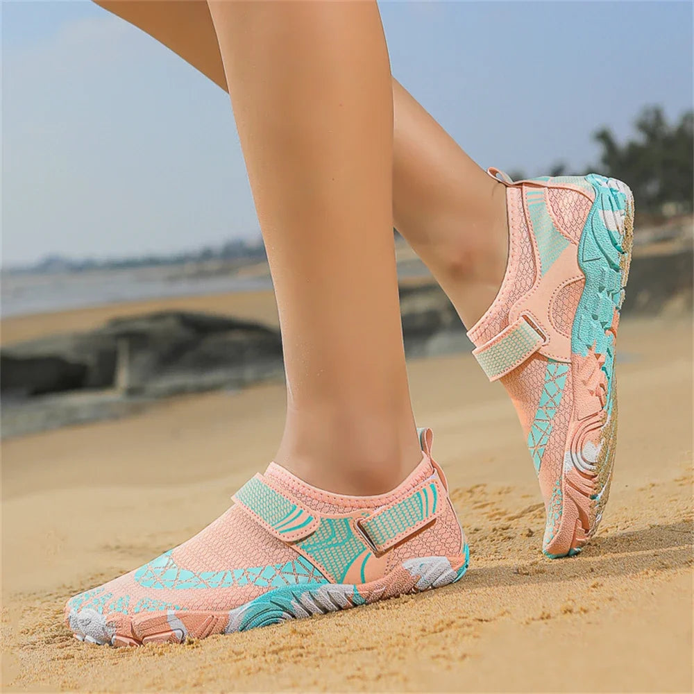 Water Shoes Women Men Quick Dry Five Finger Barefoot New Outdoor Upstream Wading Swimming Aqua Shoes Summer Beach Sneakers 2025