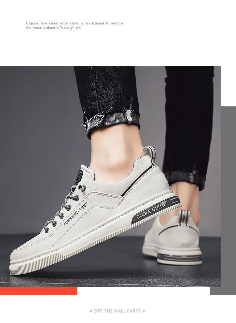 New Shoes for Men  Comfortable Flat Men's Casual Shoes Outdoor Wild Men's Sneakers High End Fashion One Pedal Dress Shoes Male