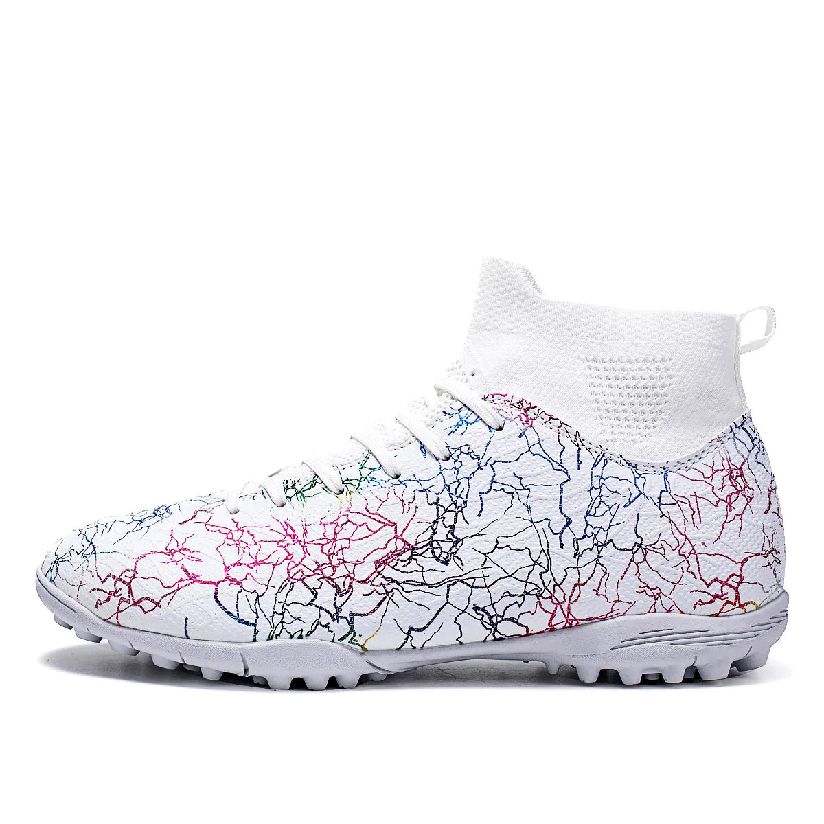 Outdoor soccer shoes for men and women; professional sports shoes for grass with short studs and anti-slip and wear-resistant.