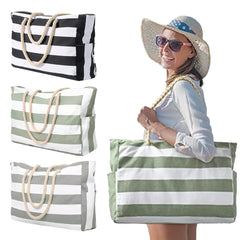Beach Bags for Women Large Waterproof Beach Tote Bag with Zipper Travel Shoulder Bags Sandproof Swim Pool Large Tote Bag