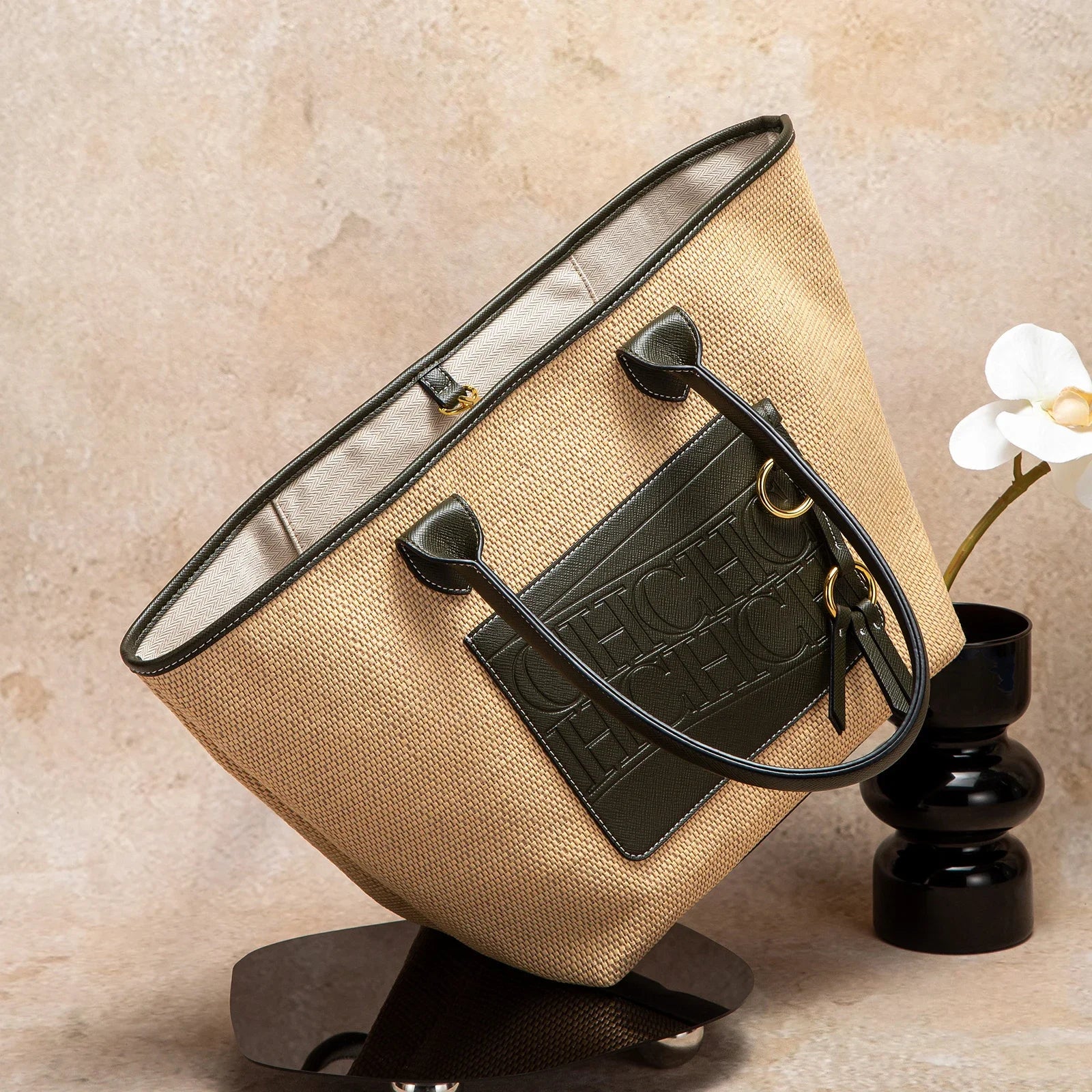 Beach Vacation Women's Tote Bag 2025 New Summer PP Grass Weaving Splicing Design Large Capacity Handbag