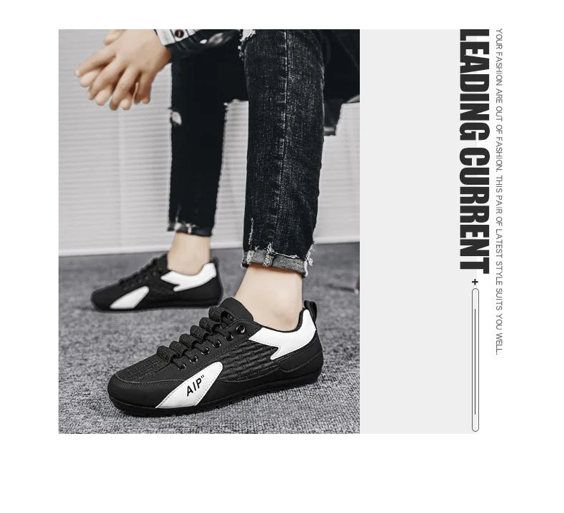 New men's shoes, summer men's fashion casual sneakers, trendy shoes, kick-off drives, soft-soled beanie shoes tenis masculino