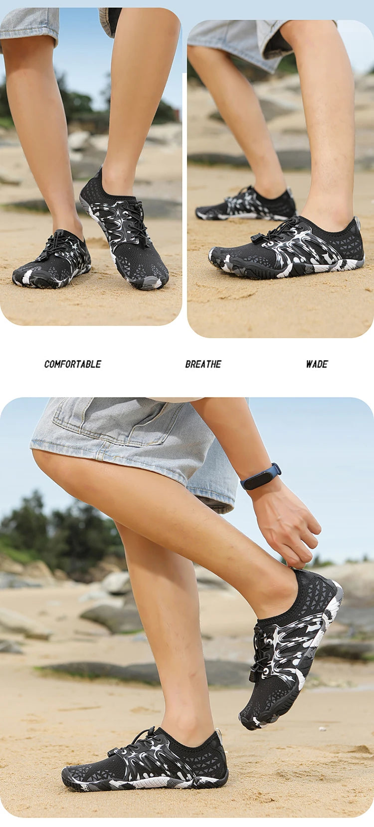 Women's Men's Barefoot Water Shoes Walking Shoes Quick Dry Stirrups Surf Waterpark Yoga Shoes Fishing Shoes Aqua shoes Beach Sho