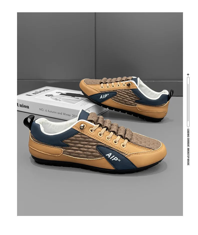 New men's shoes, summer men's fashion casual sneakers, trendy shoes, kick-off drives, soft-soled beanie shoes tenis masculino